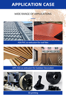 Granulés ASA de qualité feuille, matière première plastique résine, résistance aux intempéries, granulés ASA pour co-extrusion de profilés de toiture en PVC