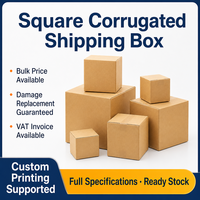 Cartons ondulés personnalisés écologiques réutilisables à fentes standard en kraft double paroi 5 plis extra résistants pour livraison express sans UV
