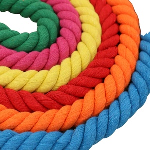 Decoration room store decoration rope 2 cm thick color three-strand cotton rope 20 mm thick cotton string ropes