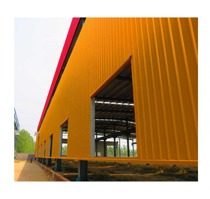hermosa fachada moderna estructura de acero estructura metálica almacén prefabricado - Product Image 2