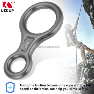 Equipo de Rappel, Dispositivo de Rescate para Escalada en Roca, Descensor de Aluminio de Alta Resistencia, Descensor en Forma de 8, 35KN, Equipo de Descenso - Product Image 2