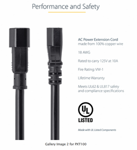 Cable de Extensión de Alimentación YouLong IEC <span class=keywords><strong>VED</strong></span> 3C Industrial con Aislamiento de PVC, Clasificación IP67, Conductor de Latón, Cable IEC C13/C14 para Computadora - Product Image 3