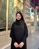 Robe Abaya de Prière Portable Faite à la Main, Respirante, Légère, Coupe Classique, Antistatique, Grande Taille, Élégante, Florale, Longueur Cheville, pour Femme Musulmane