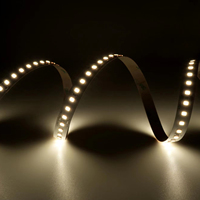 Lampu LED Strip Fleksibel SMD2835 140D Efisiensi Cahaya Lebih Tinggi Seri Dasar Perekat Sendiri Dapat Dipotong dan Disesuaikan