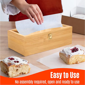 Tiroir <span class=keywords><strong>de</strong></span> <span class=keywords><strong>cuisine</strong></span> Distributeur <span class=keywords><strong>de</strong></span> film alimentaire Réutilisable Robuste Maisons Design <span class=keywords><strong>Original</strong></span> Bambou Distributeur <span class=keywords><strong>de</strong></span> film plastique - Product Image 2
