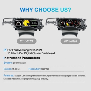 NaviHua New Design <b>Car</b> <b>Digital</b> Cluster 15.8 Inch LCD Dashboard <b>for</b> Ford Mustang 2015 2024 Automotive <b>Speedometer</b> Virtual Cockpit - Product Image 6