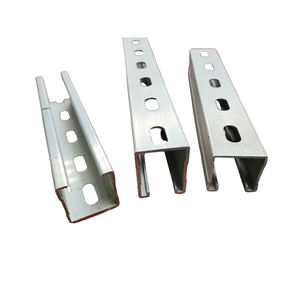 خط أنابيب بناء شماعات زلزالية دعم مشقوق قناة C الأخدود دعم الباردة شكلت بالكربون الصلب السكك الحديدية المسار مع مضلع - Product Image 2