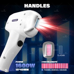 Nhà máy OEM <span class=keywords><strong>Diode</strong></span> <span class=keywords><strong>Laser</strong></span> hai tay cầm máy 808nm 3 bước sóng chuyên nghiệp Máy tẩy lông bằng <span class=keywords><strong>laser</strong></span> giá - Product Image 3