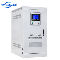 Régulateur de tension automatique triphasé 100 KVA SVC, stabilisateur de tension servo, affichage LED, cuivre AC pour centre de données