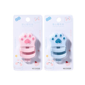Lmltop <b>Mini</b> Cat Paw <b>Eyelash</b> <b>Curler</b> Portable Plastic Manual Makeup Tool For Women Sy509 - Product Image 5