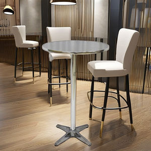 Table de terrasse bistrot à forte demande, table basse d'extérieur en alliage d'aluminium métallique, table pliante de cocktail d'extérieur pour bar - Product Image 1