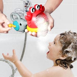 Juguete Acuático para Bebés, Juego de Burbujas para Baño, Máquina de Burbujas con Forma de <span class=keywords><strong>Cangrejo</strong></span>, Juego Combinado de Soplador de Burbujas para Bañera, Juguete para Niños - Product Image 2
