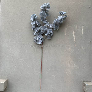 E-130 Vente En Gros Populaire Grand Bouquet De <span class=keywords><strong>Fleurs</strong></span> De Cerisier Décor De Bureau À Domicile Sakura Fleur Artificielle <span class=keywords><strong>Fleurs</strong></span> Grises - Product Image 5