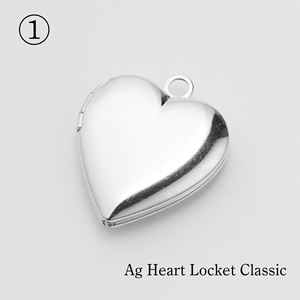 Japanese 925 Sterling <b>Silver</b> <b>Locket</b> Heart Pendant Fashion Pendants & Charms Available in Three Design Versions - Product Image 3