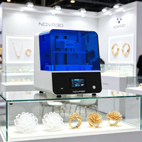 Imprimante 3D haute précision NOVA3D GEM3 MAX, idéale pour la fabrication de bijoux, pour les ateliers de bijouterie et les orfèvres.