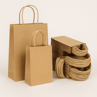 Sacs en papier kraft pour bouteilles de vin (simples/doubles) – Écologiques, aseptiques, de luxe, avec cordon et logo personnalisé pour Noël