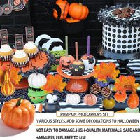 2026 Halloween 86 pièces Modèle de citrouille de simulation Décoration de Noël Accessoires de photographie