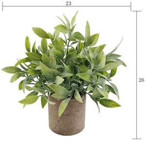 Nordic <strong>Small</strong> Bonsai Artificial Potted Mini Plant Indoor Plastic Artificial Plant Eucalyptus Greenery Plant <strong>Decor</strong> for <strong>Shelves</strong>