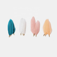 Pampilles en plumes d'oie teintes à la main pour la décoration de mariage bohème, de fêtes, de la maison, de carnaval, artisanat, vente en gros