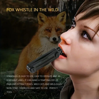 Sifflet d'appel pour chasse au renard en extérieur Fox Blaster, noir, pour le chantage des prédateurs et des lapins