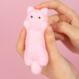 Jouets Squishy en TPR Faits Main par l'Usine OEM, Simulation de Chat, Personnalisables, Anti-Stress, Collants et à Presser pour Enfants - Product Image 6