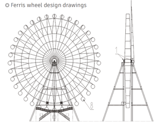 <span class=keywords><strong>Grande</strong></span> <span class=keywords><strong>Roue</strong></span> Géante Personnalisée pour Parc d'Attractions Extérieur - Product Image 5