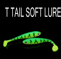 Leurre souple coulant en forme de queue de shad pour la pêche au black bass, vente en gros pour fabricants