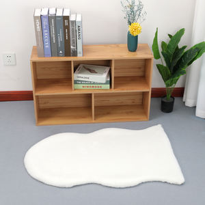 Manifattura cinese di grandi dimensioni in pelliccia sintetica soffice <span class=keywords><strong>tappeto</strong></span> di lusso di colore <span class=keywords><strong>rosso</strong></span> arruffato Puzzle tappeti <span class=keywords><strong>e</strong></span> tappeti soggiorno - Product Image 5