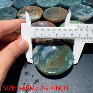 Cuenco de Ágata Musgosa de Alta Calidad al por Mayor, Estilo Bohemio, Tendencia de Moda para Decoraciones Únicas del Hogar, Regalos Festivos, Piedra - Product Image 3