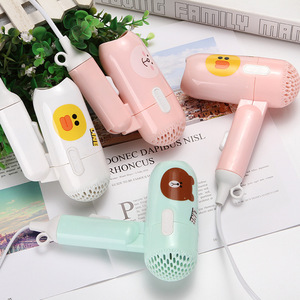 BYD-102 <span class=keywords><strong>prix</strong></span> d'usine Portable lumière dessin animé sèche-cheveux pliable maison voyage Mini sèche-cheveux adapté aux étudiants et aux enfants - Product Image 2