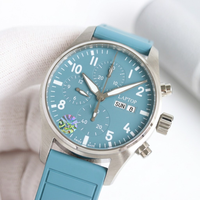 Montre de sport de luxe pour homme en acier inoxydable et caoutchouc, cadran en cristal saphir, mouvement mécanique automatique à aiguilles, réserve de marche