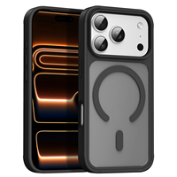 Nouvelle coque de luxe TPUPC magnétique antichute à couverture intégrale mate avec protection de caméra givrée pour iPhone 18 17 16 15 14 Pro