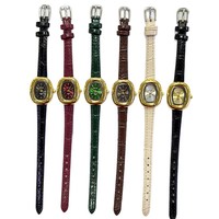 Nouvelle Arrivée Montre Femme Tendance Style Ovale Haut de Gamme Rétro Niche Élégante Montre-Bracelet pour Dames