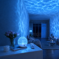 Lampe de table LED à effet d'ondulation d'eau, veilleuse en acrylique, éclairage d'ambiance, commande tactile pour la décoration de chambre à coucher et de chevet