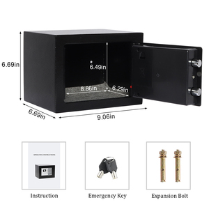 Mini Caja de Seguridad con Llave de Emergencia <span class=keywords><strong>y</strong></span> Contraseña para Uso en el Hogar <span class=keywords><strong>y</strong></span> Hotel - Product Image 4