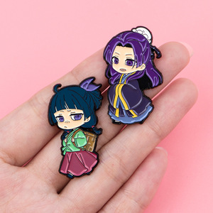 4 Estilos de Broches de Metal para Manualidades, Insignias de Kusuriya No Hitorigoto <span class=keywords><strong>MAOMAO</strong></span>, Joyería de Moda, Broches de Aleación de Dibujos Animados, Broche de Anime - Product Image 1