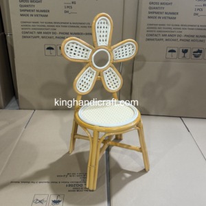 Silla Infantil de Ratán Hecha a Mano al por Mayor, Diseño de Alquiler de Sillas Tejidas Naturales para Niños, para Fiestas, Bodas y Eventos - Product Image 2