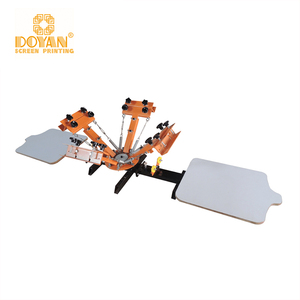 4 màu 2 Trạm Hướng dẫn sử dụng phẳng bạch tuộc Màn hình máy in với Micro đăng ký cho t Áo sơ mi in ấn - Product Image 6