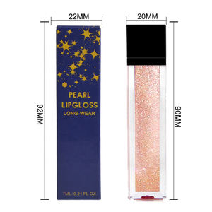 Marque Privée imperméable à l'eau Liquide Mat Rouge À Lèvres À Paillettes Nu - Product Image 1