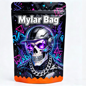 Food Grade customization logo Print Stand Up Mylar Bags Smell Proof Resealable Polyester Film Zipper <b>Pouch</b> for Snack/Candy - Product Image 4