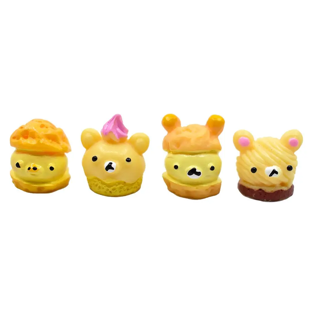 Top Quality Delicate Simple Animal Bread Loose Resin Bead cake for Craft/Home Decoration Ornament