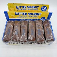Boîte de présentation de jouets anti-stress en PU chocolat brun beurre pour les plus de 14 ans