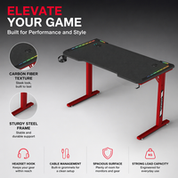 Bureau d'ordinateur ergonomique AOR, table de jeu E-sports, vente en gros d'usine, personnalisation DIY, matériaux écologiques