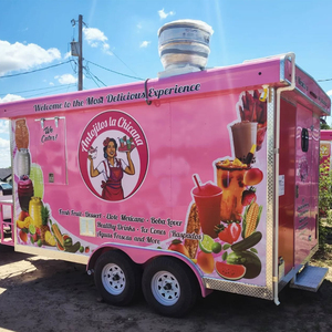 Remorque mobile avec cuisine complète équipée camion de restauration poulet frit crème glacée pizza chariots de nourriture - Product Image 1