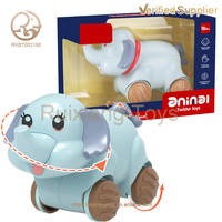 Jouets inertiels éducatifs pour bébés Vente en gros Éléphant de dessin animé Animal Jouet Voitures Inertie Jouet Twister pour enfants