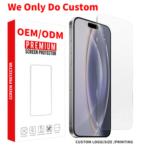 Protection d'écran OEM AR+AG pour iPhone 16 Pro Max, verre trempé Corning HD avec outil d'alignement et applicateur - Product Image 1