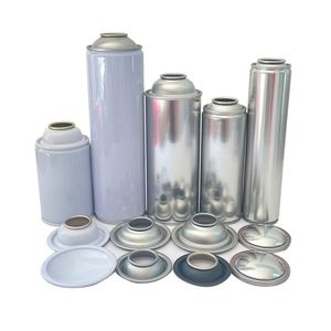 Emballage de canettes d'aérosol personnalisées, boîte de conserve en fer blanc avec dôme conique en métal, composants pressurisés pour usage chimique industriel - Product Image 1
