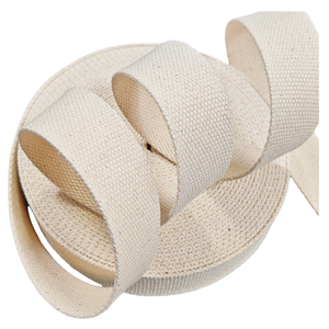 厚手25/38/<span class=keywords><strong>50mm</strong></span>幅コットン天然ポリエステルコットン生地織りキャンバスウェビング - Product Image 5