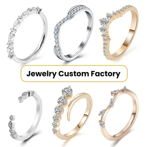 Anel de Eternidade Feminino Banhado a Ouro Sólido 10K com Cravação de Garras, Corte Brilhante de Alta Qualidade, Personalizável GRA THGN - Joias Iced Modernas - Product Image 5