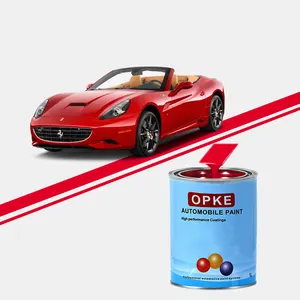 OPKE brand rose red automotive paint with excellent oxidation and corrosion resistance self-developed 1K topcoat Cheap Price